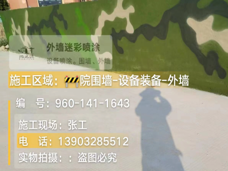 南宁 迷彩漆喷涂价格（按平方米计费）
